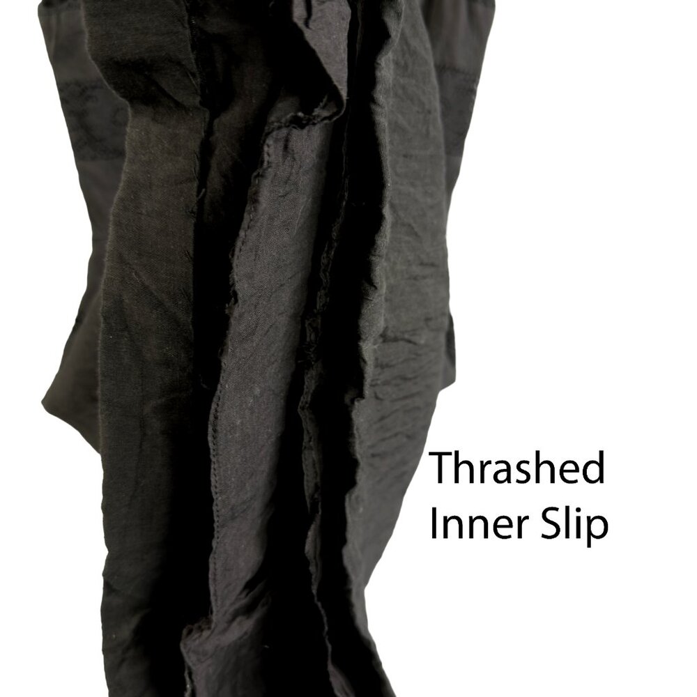 Vintage Victorian style Lou‑Ette Gothic Black Cotton Lace Dress Steampunk Vibe - Picture 11 of 11